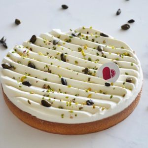 Tarte pistaches & fleur d'oranger