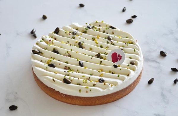 Tarte pistaches & fleur d'oranger