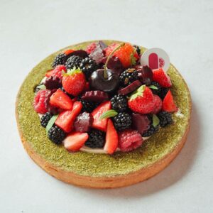 Tarte fruits-rouges verveine