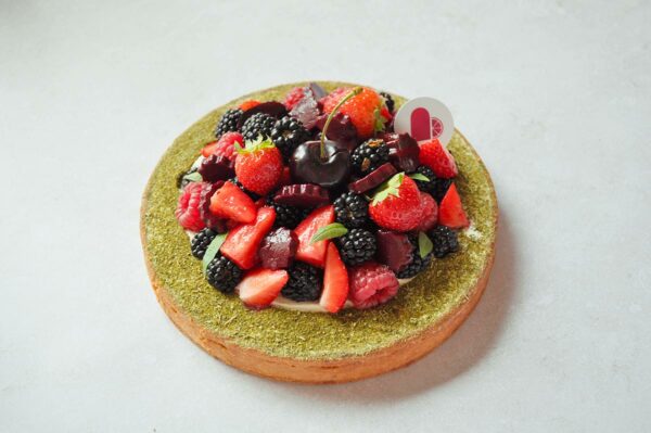 Tarte fruits-rouges verveine