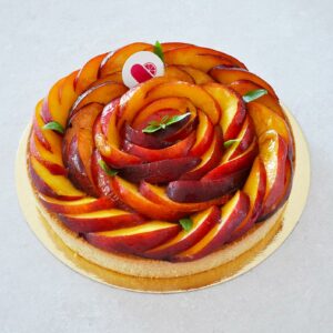 Tarte peches & verveine